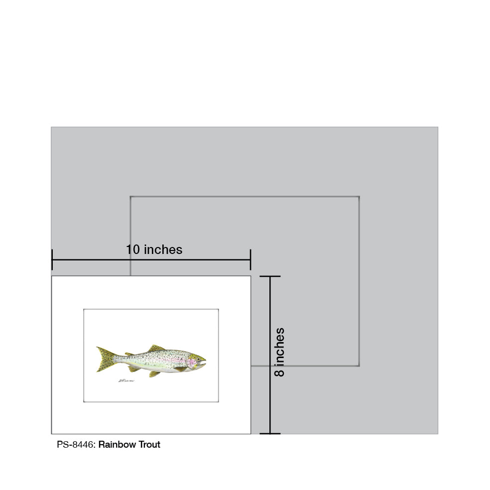 Rainbow Trout, Print (#8446)