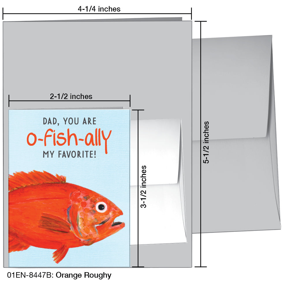 Orange Roughy, Greeting Card (8447B)