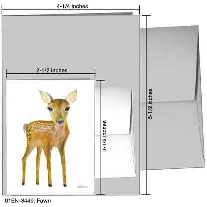 Fawn, Greeting Card (8449)