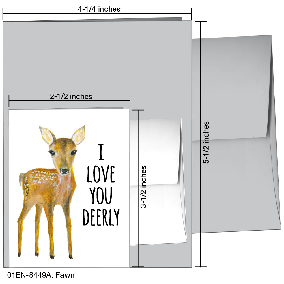 Fawn, Greeting Card (8449A)