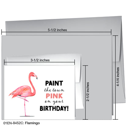 Flamingo, Greeting Card (8452C)