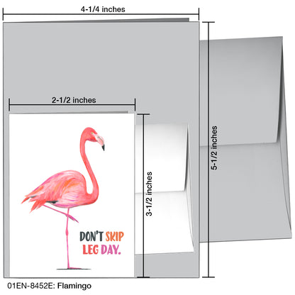 Flamingo, Greeting Card (8452E)