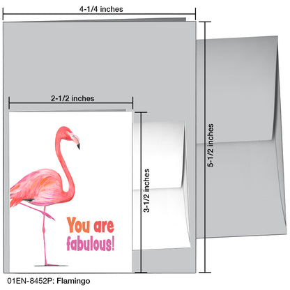 Flamingo, Greeting Card (8452P)