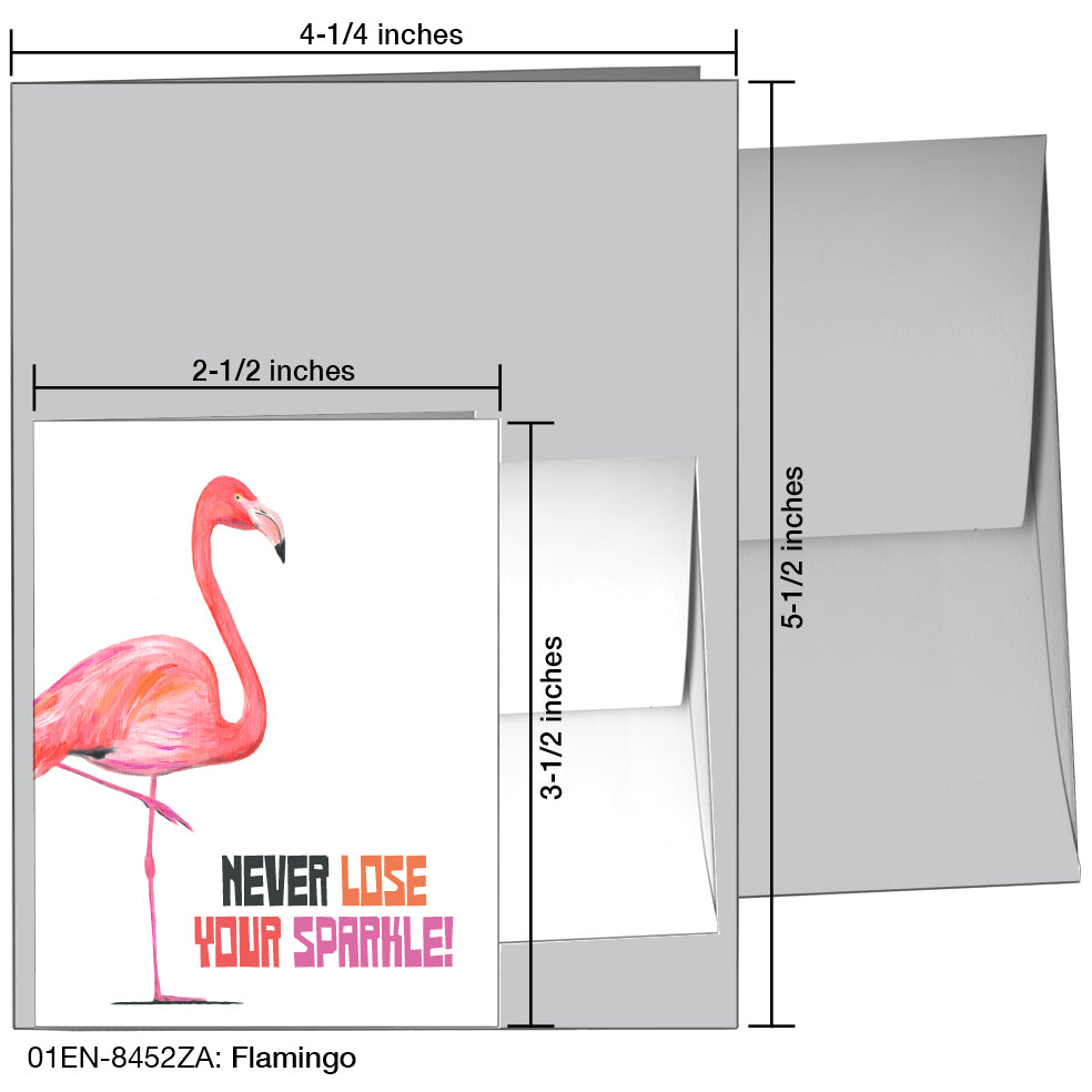 Flamingo, Greeting Card (8452ZA)