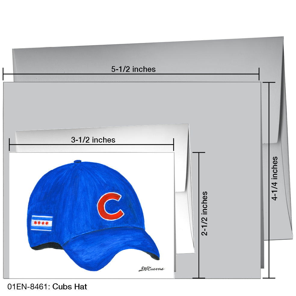 Cubs Hat, Greeting Card (8461)