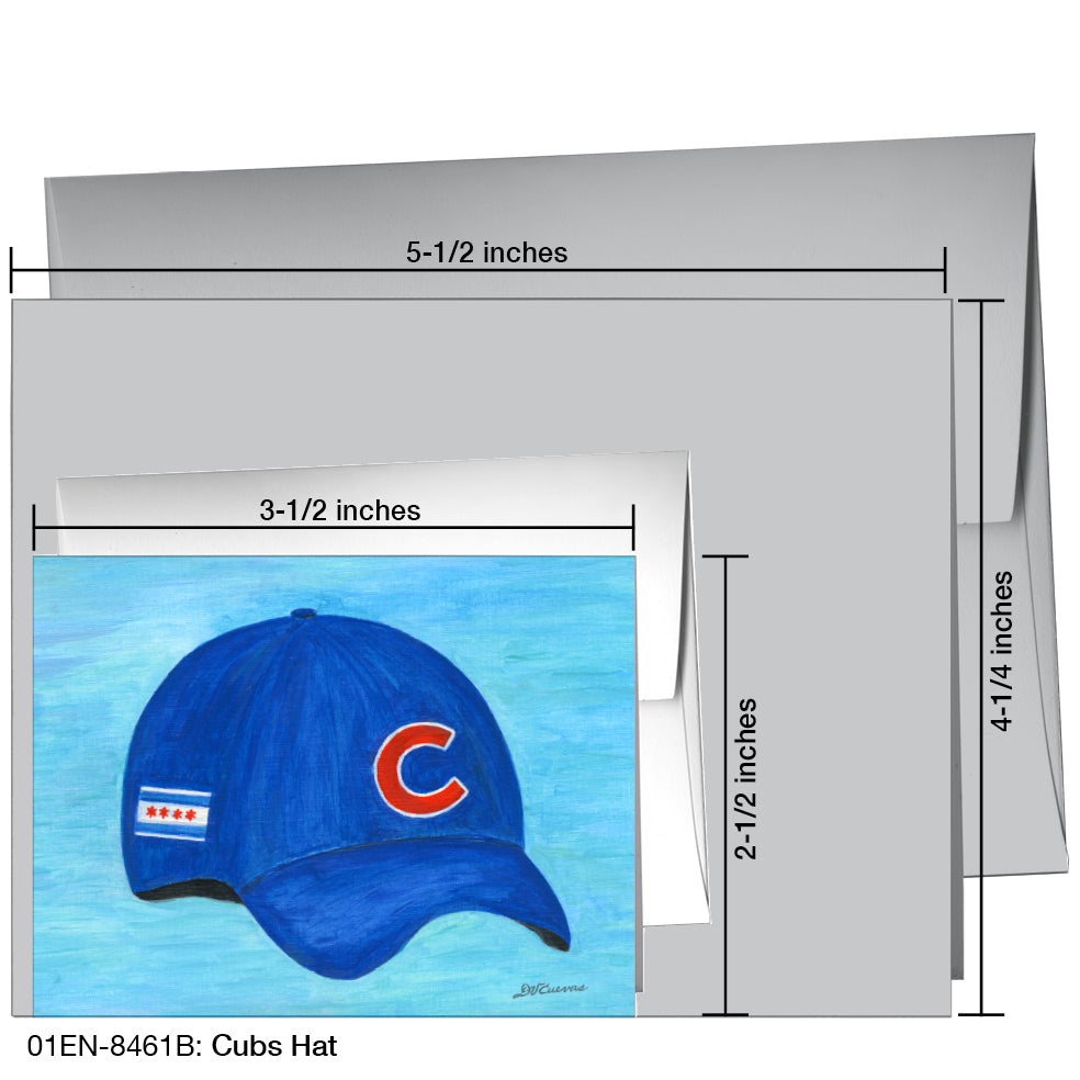 Cubs Hat, Greeting Card (8461B)