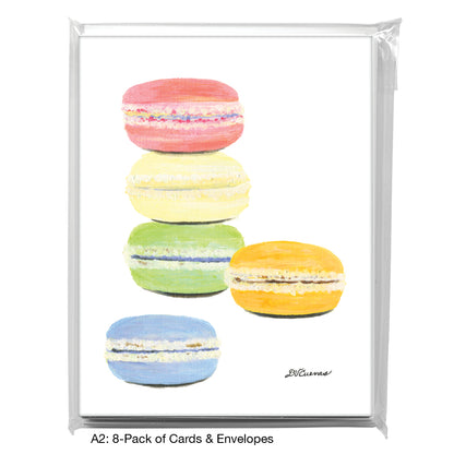 Stacked Macarons, Greeting Card (8464)