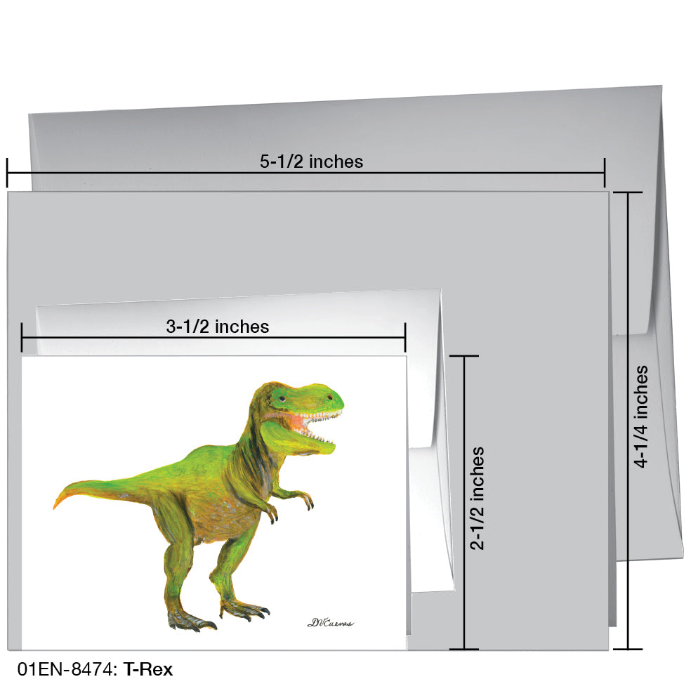 T-Rex, Greeting Card (8474)