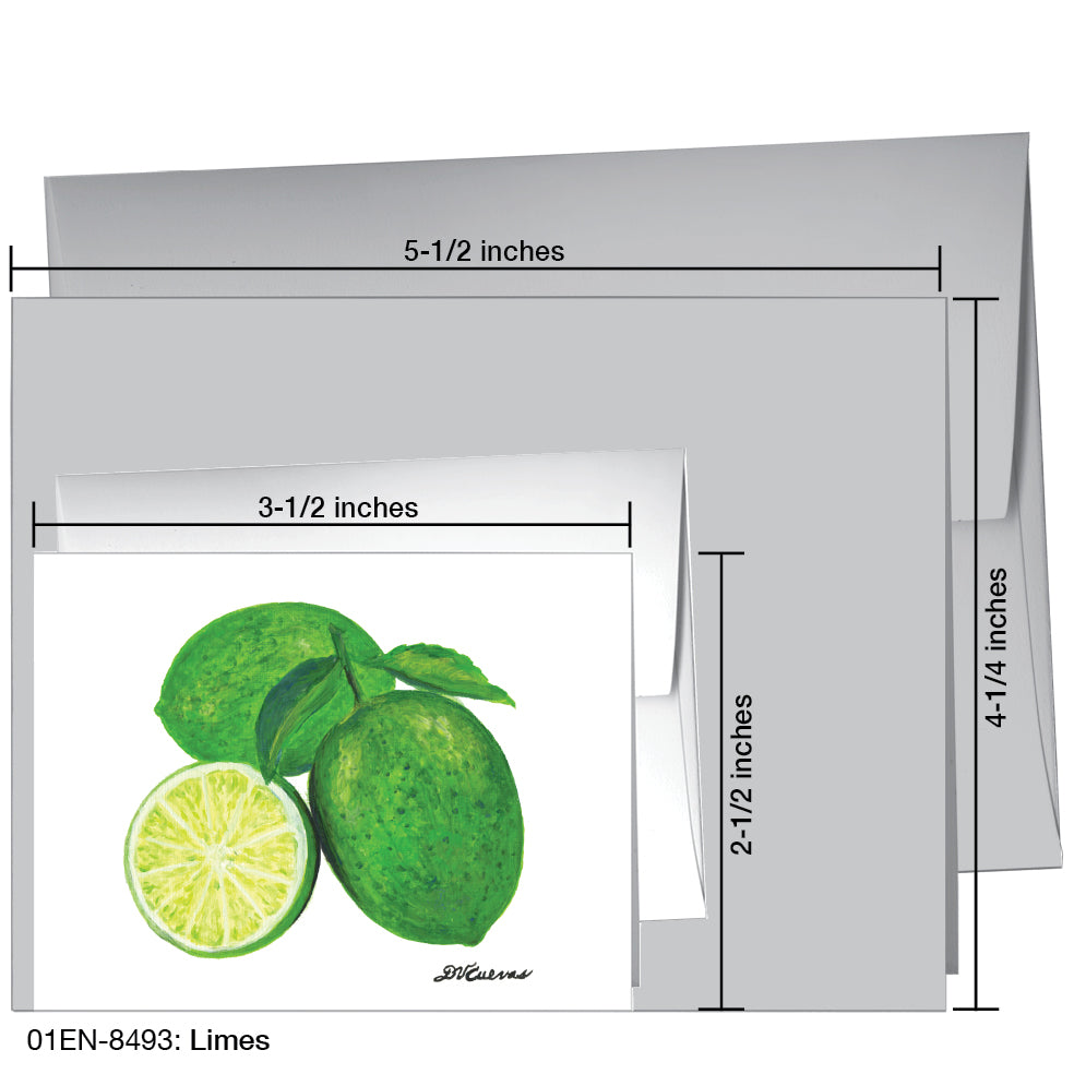 Limes, Greeting Card (8493)