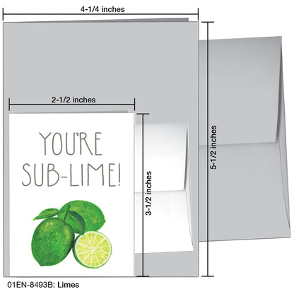 Limes, Greeting Card (8493B)