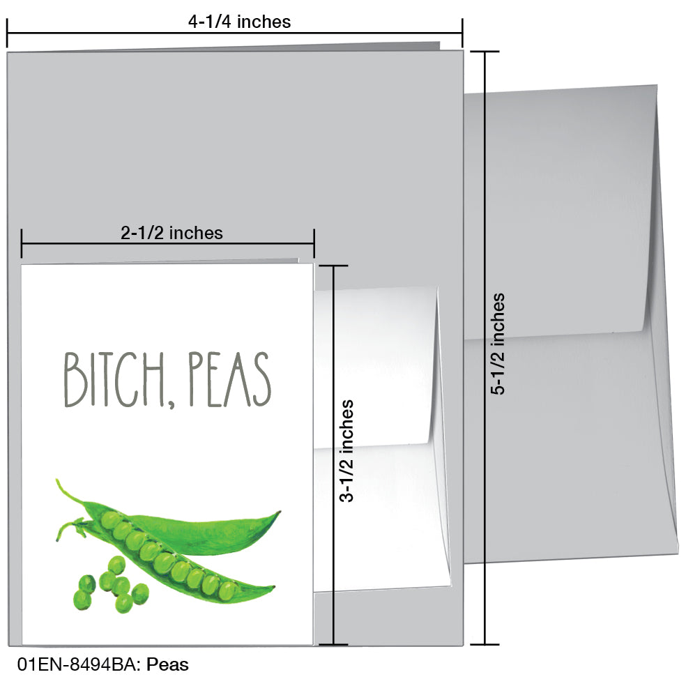 Peas, Greeting Card (8494BA)