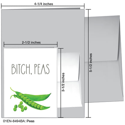 Peas, Greeting Card (8494BA)