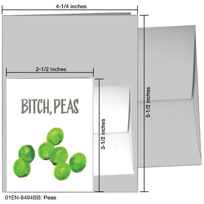 Peas, Greeting Card (8494BB)