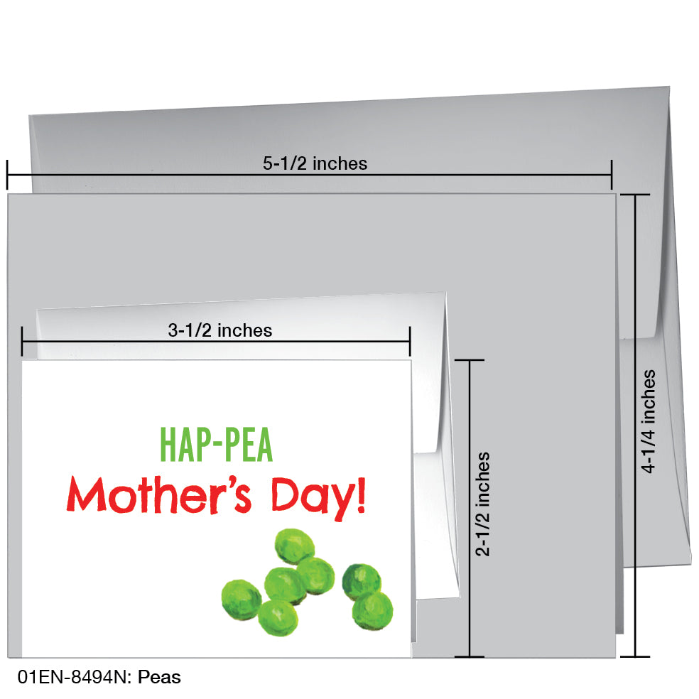 Peas, Greeting Card (8494N)