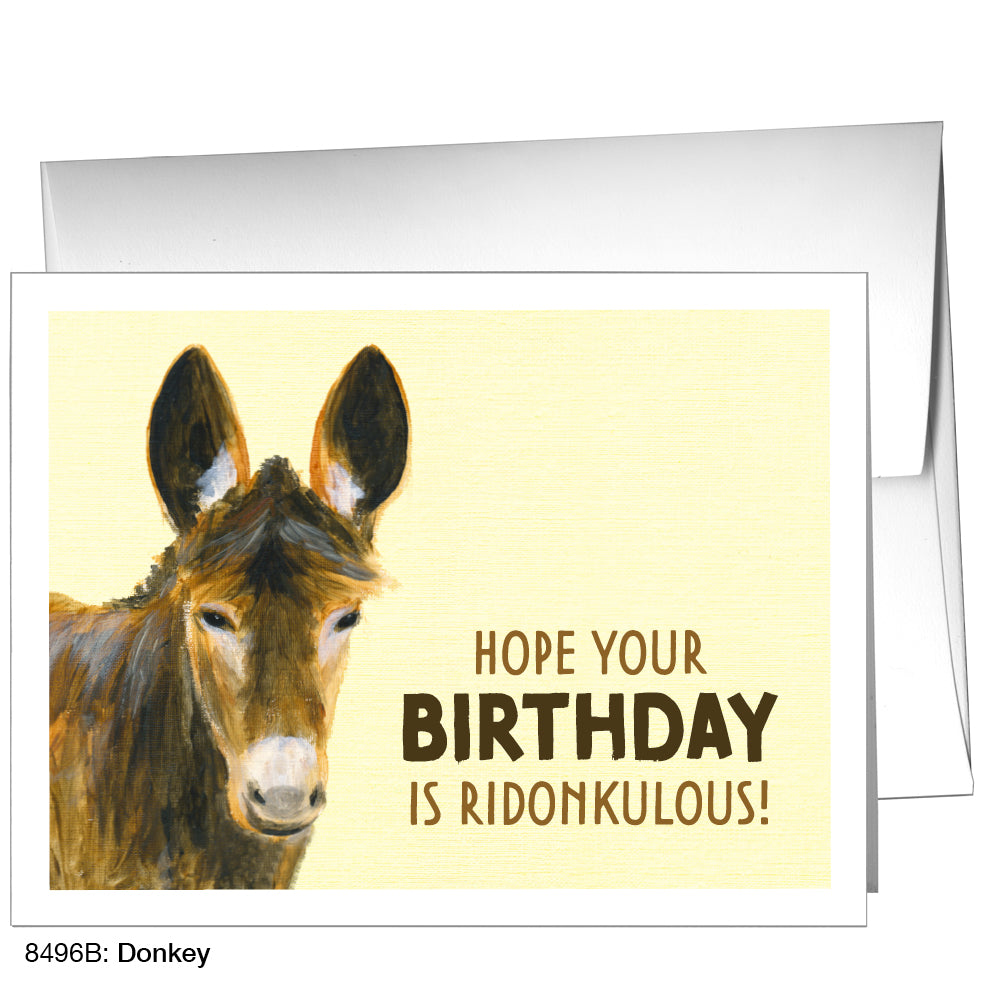 Donkey, Greeting Card (8496B)