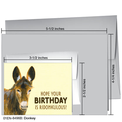 Donkey, Greeting Card (8496B)