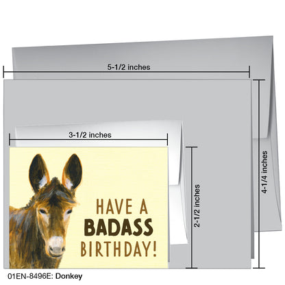 Donkey, Greeting Card (8496E)