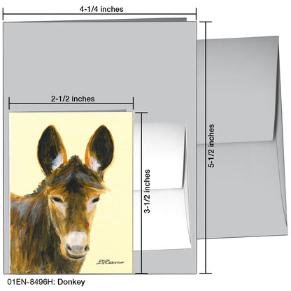 Donkey, Greeting Card (8496H)