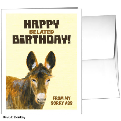 Donkey, Greeting Card (8496J)