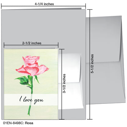 Rosa, Greeting Card (8498C)