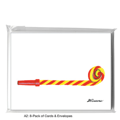 Party Blower Striped, Greeting Card (8500)