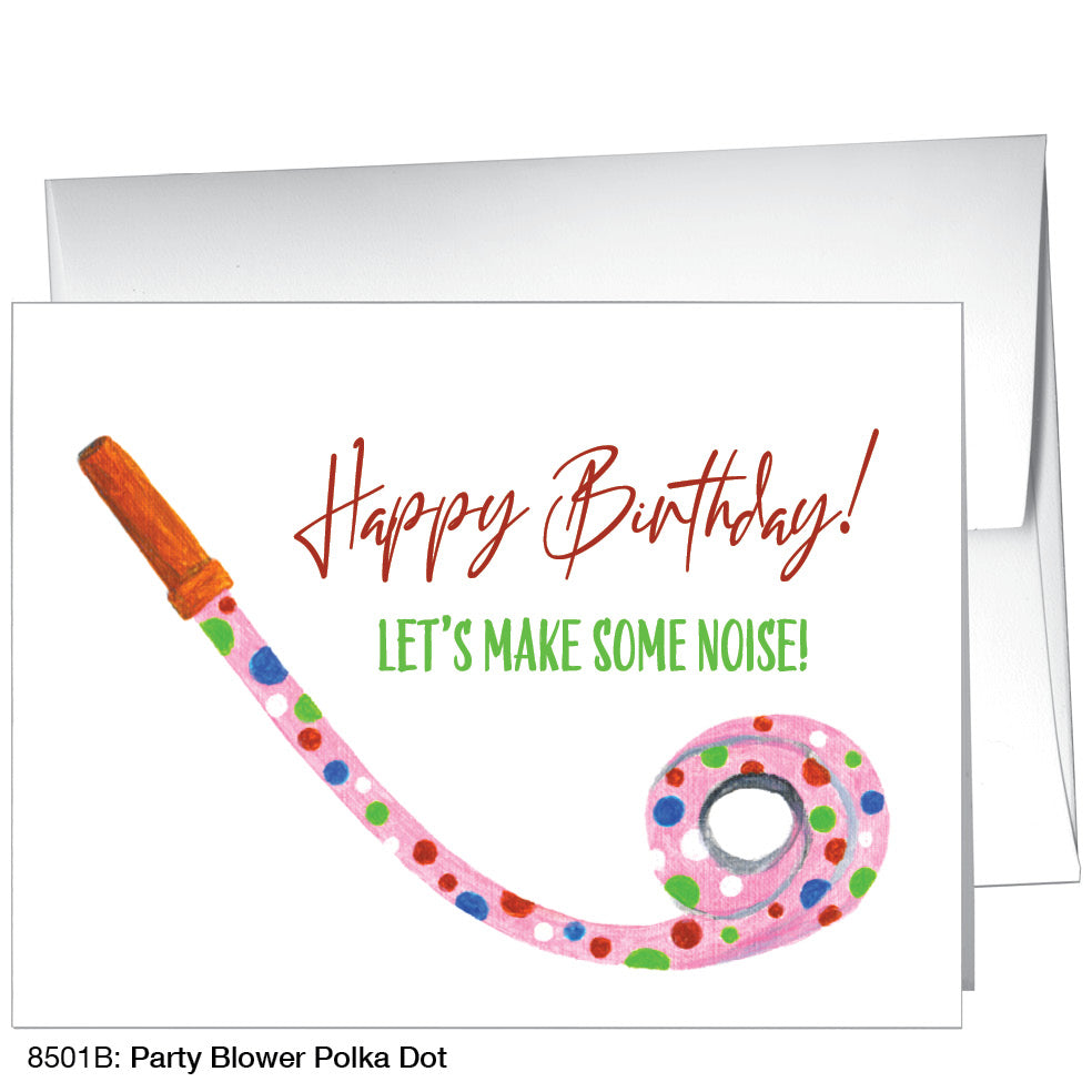 Party Blower Polka Dot, Greeting Card (8501B)