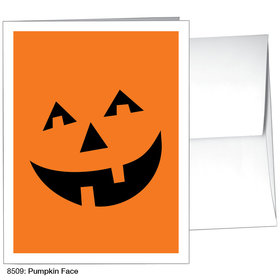 Pumpkin Face, Greeting Card (8509)