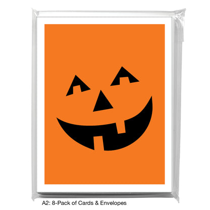 Pumpkin Face, Greeting Card (8509)