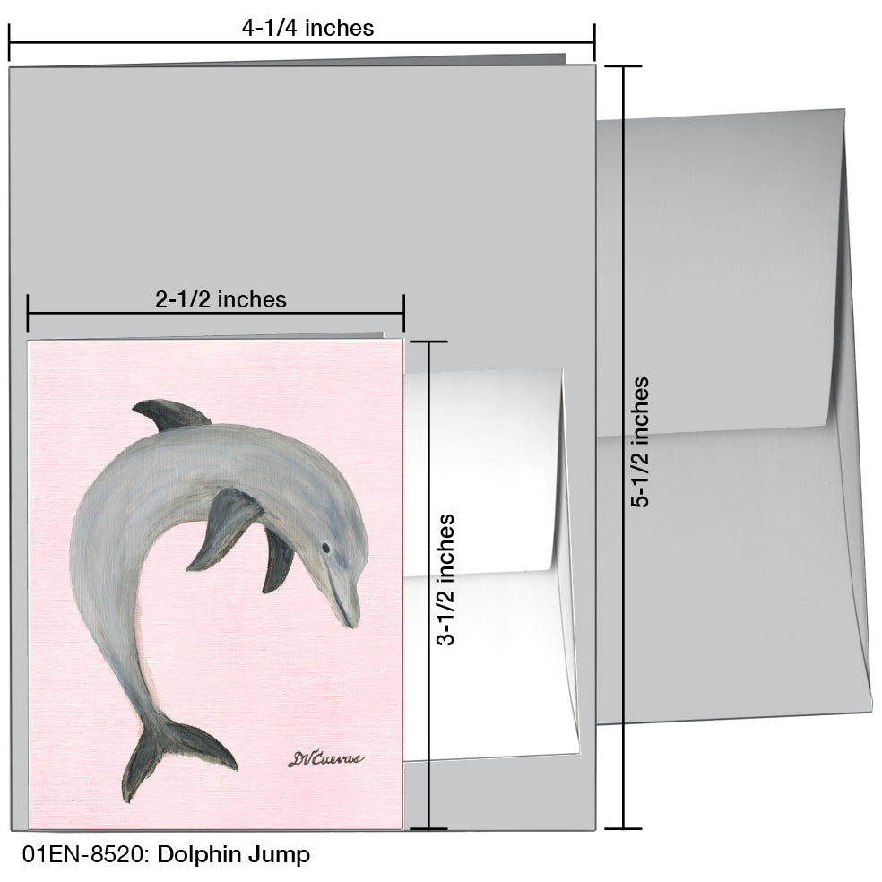 Dolphin Jump, Greeting Card (8520)