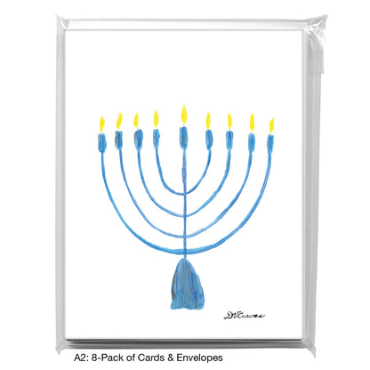 Menorah, Greeting Card (8562)