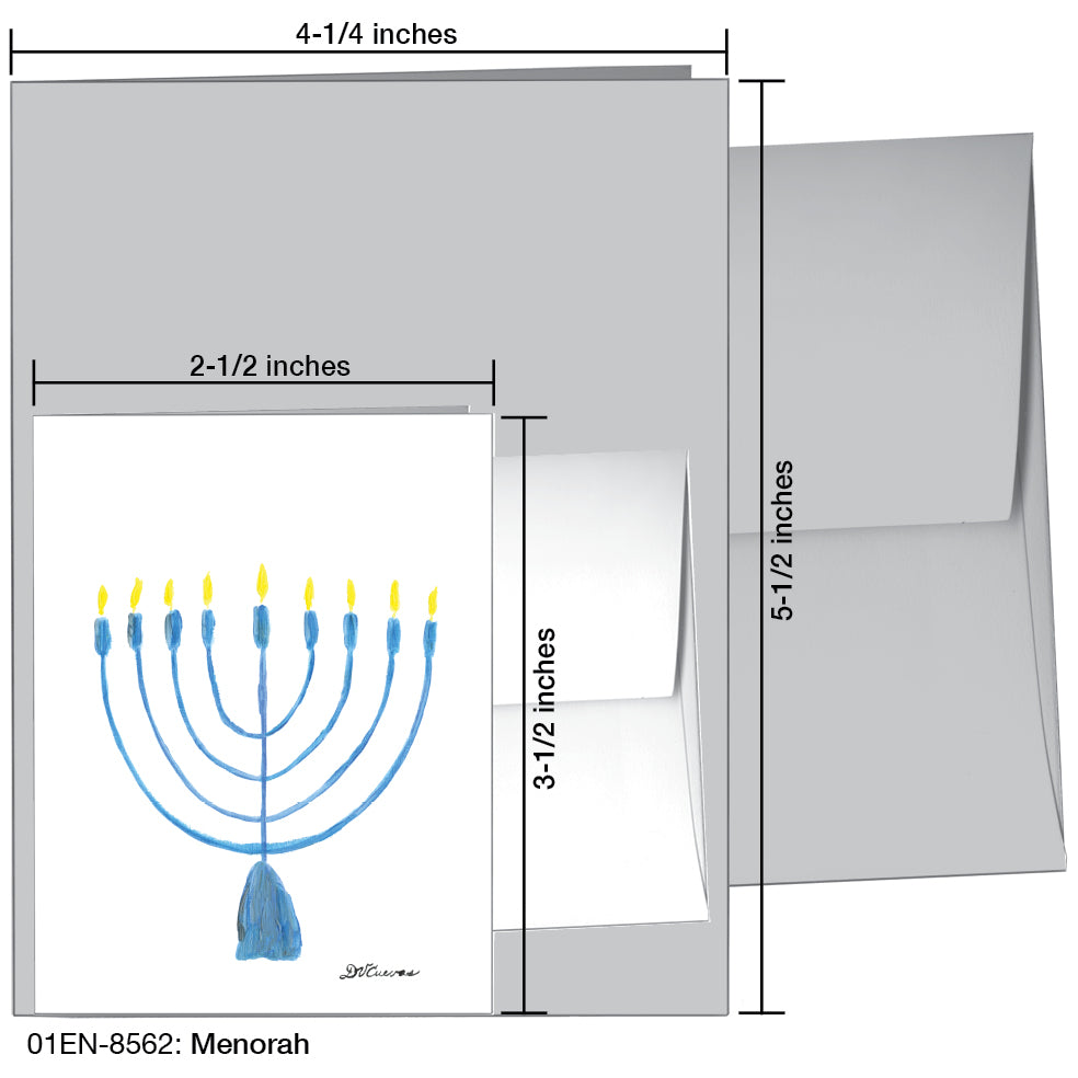 Menorah, Greeting Card (8562)