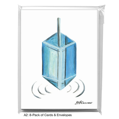 Dreidel Spin, Greeting Card (8564)