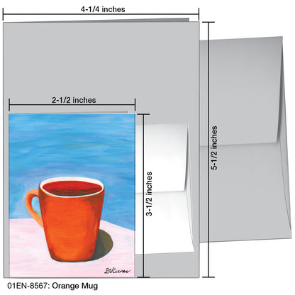 Orange Mug, Greeting Card (8567)