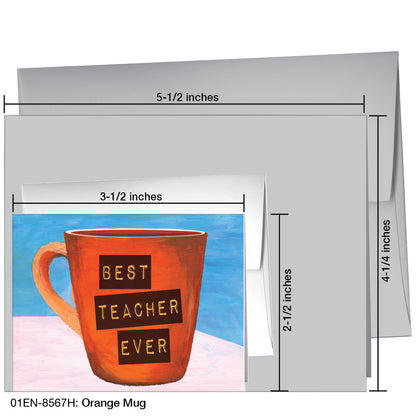 Orange Mug, Greeting Card (8567H)