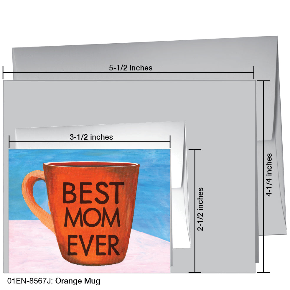 Orange Mug, Greeting Card (8567J)