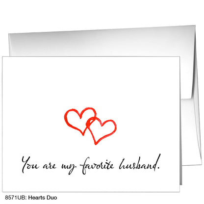 Hearts Duo, Greeting Card (8571UB)