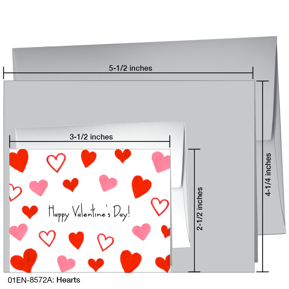 Hearts, Greeting Card (8572A)