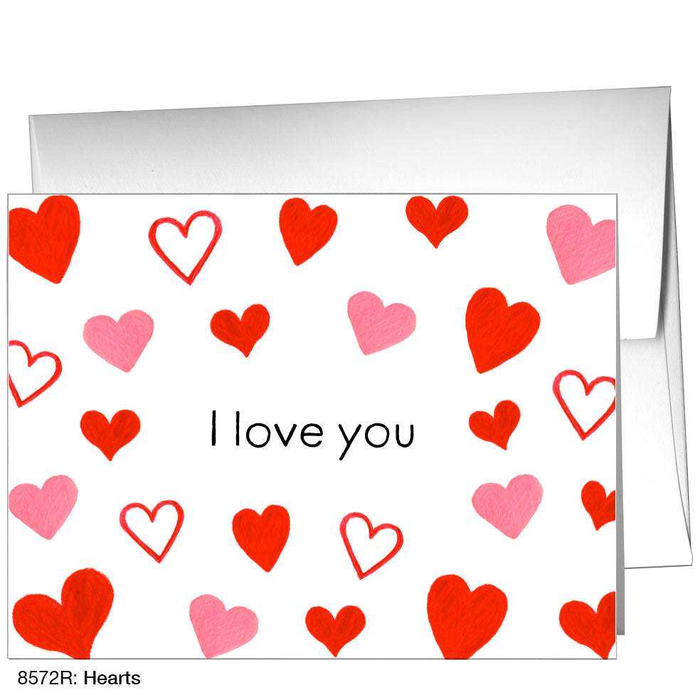 Hearts, Greeting Card (8572R)