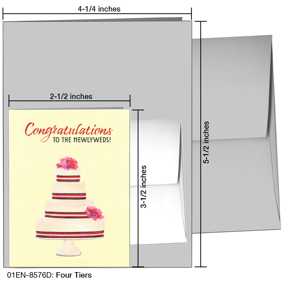 Four Tiers, Greeting Card (8576D)