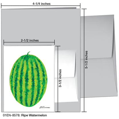 Ripe Watermelon, Greeting Card (8578)