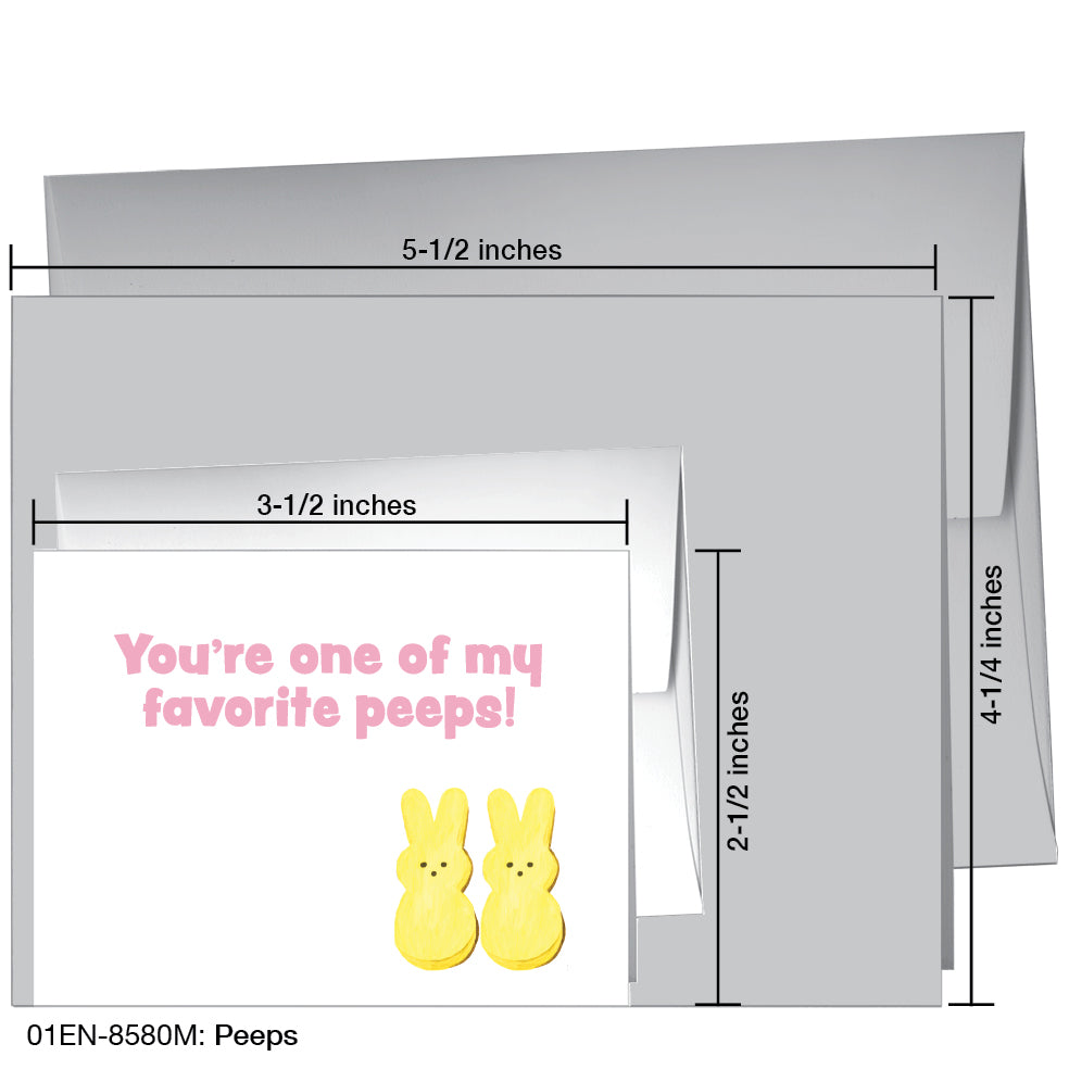 Peeps, Greeting Card (8580M)