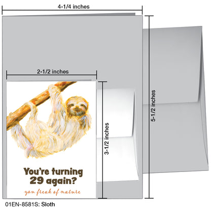 Sloth, Greeting Card (8581S)