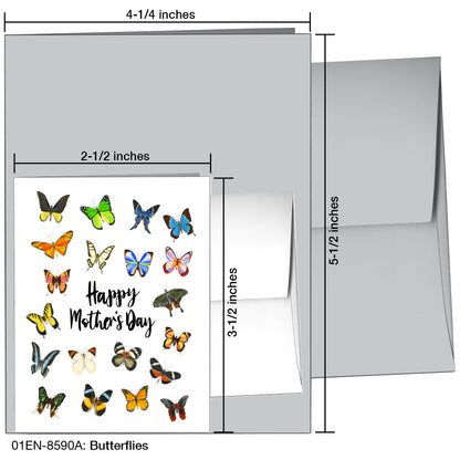 Butterflies, Greeting Card (8590A)