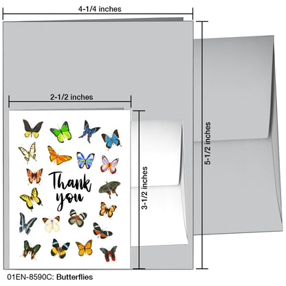 Butterflies, Greeting Card (8590C)