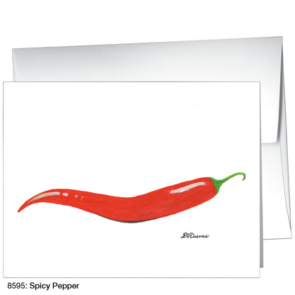 Spicy Pepper, Greeting Card (8595)