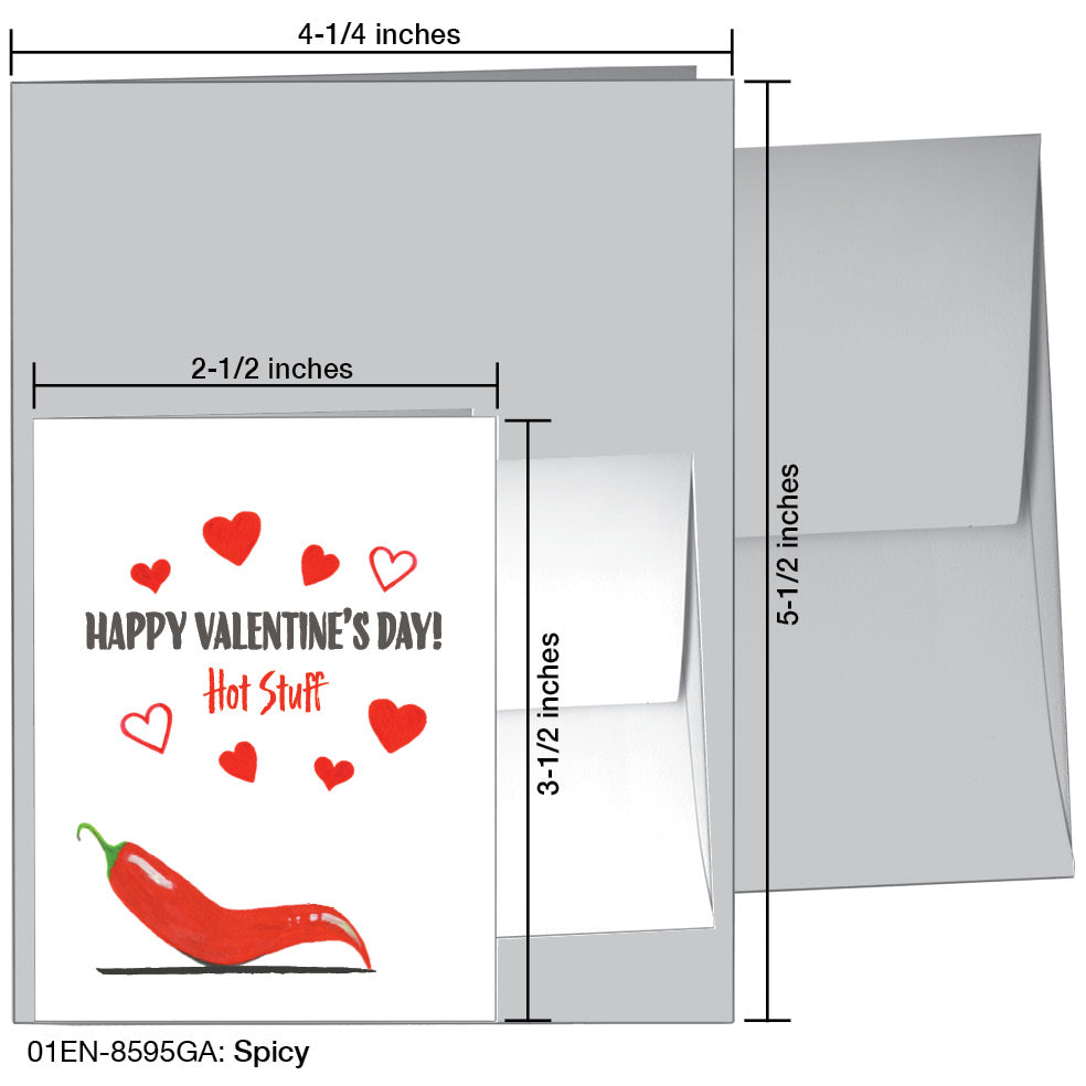 Spicy Pepper, Greeting Card (8595GA)