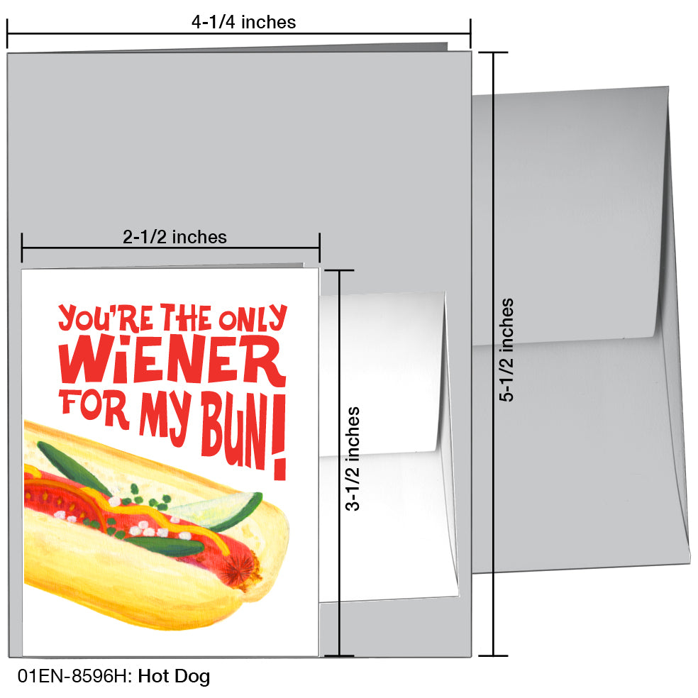 Hot Dog, Greeting Card (8596H)