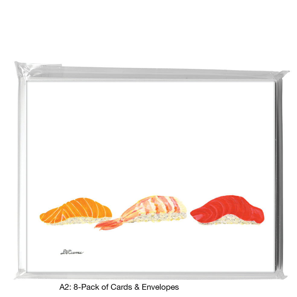 Sushi, Greeting Card (8598)