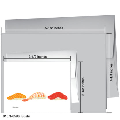 Sushi, Greeting Card (8598)