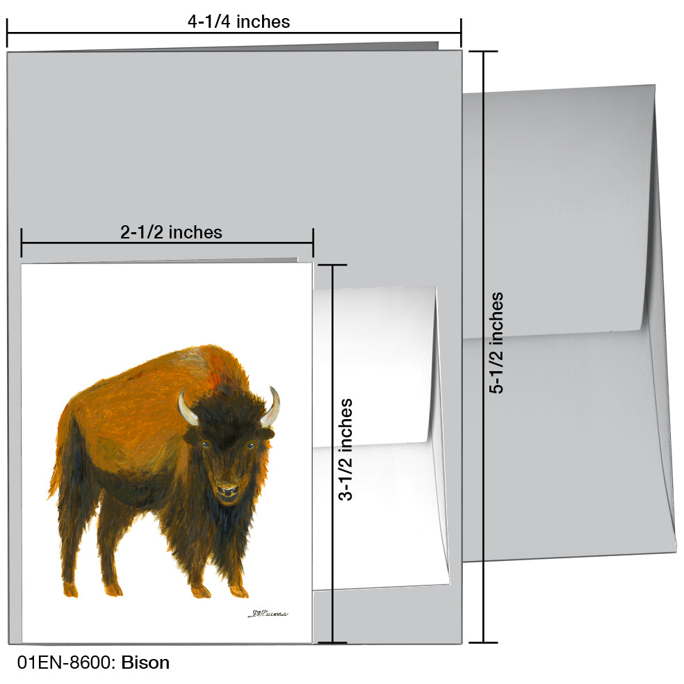 Bison, Greeting Card (8600)